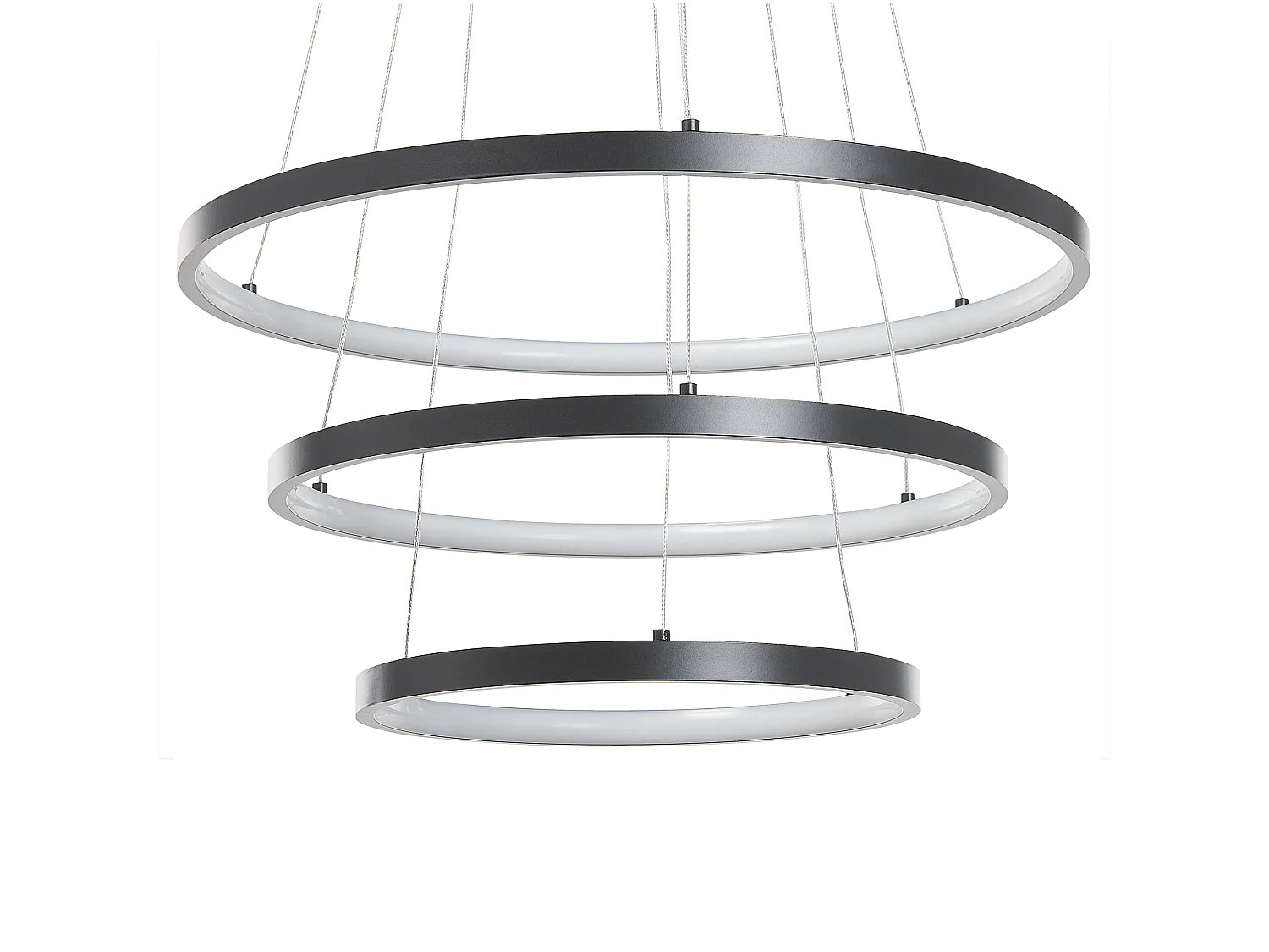 Lampe LED suspendue ATREK Métal Noir