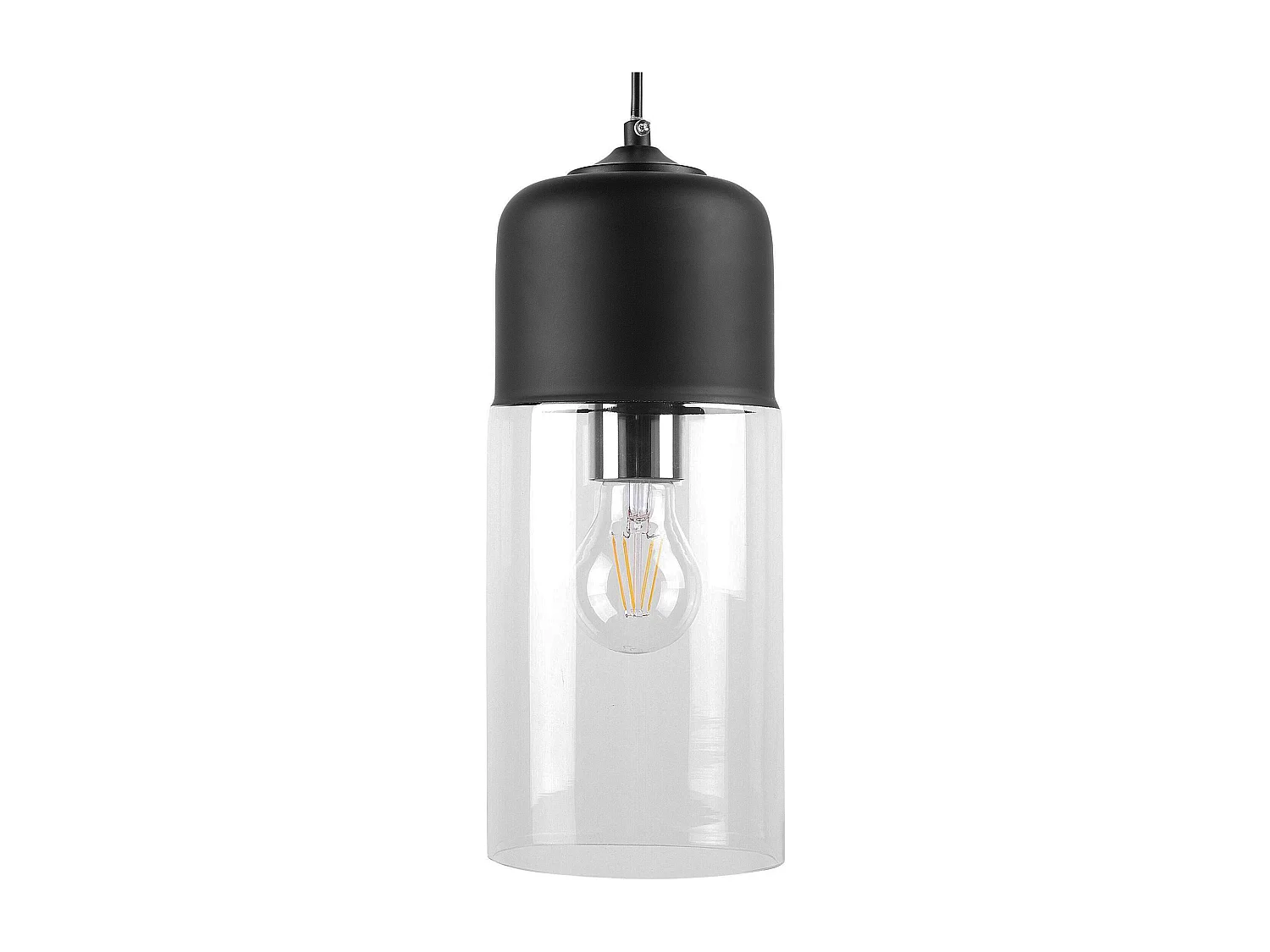 Lampe suspension PURUS Verre Noir