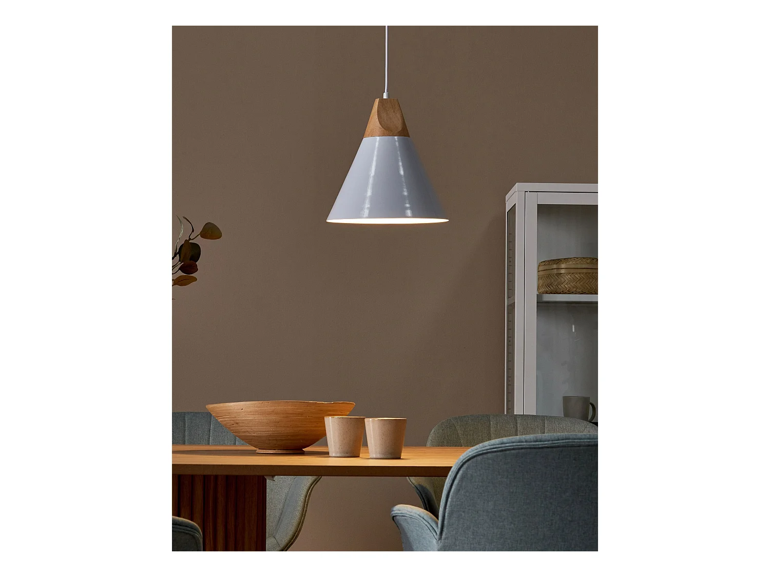 Lampe suspension ALBANO Métal Blanc