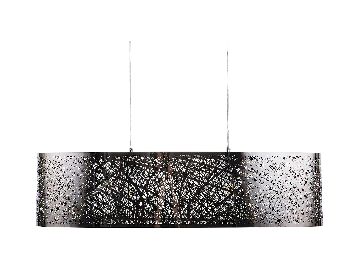 Lampe suspension SEVESO Métal Argenté