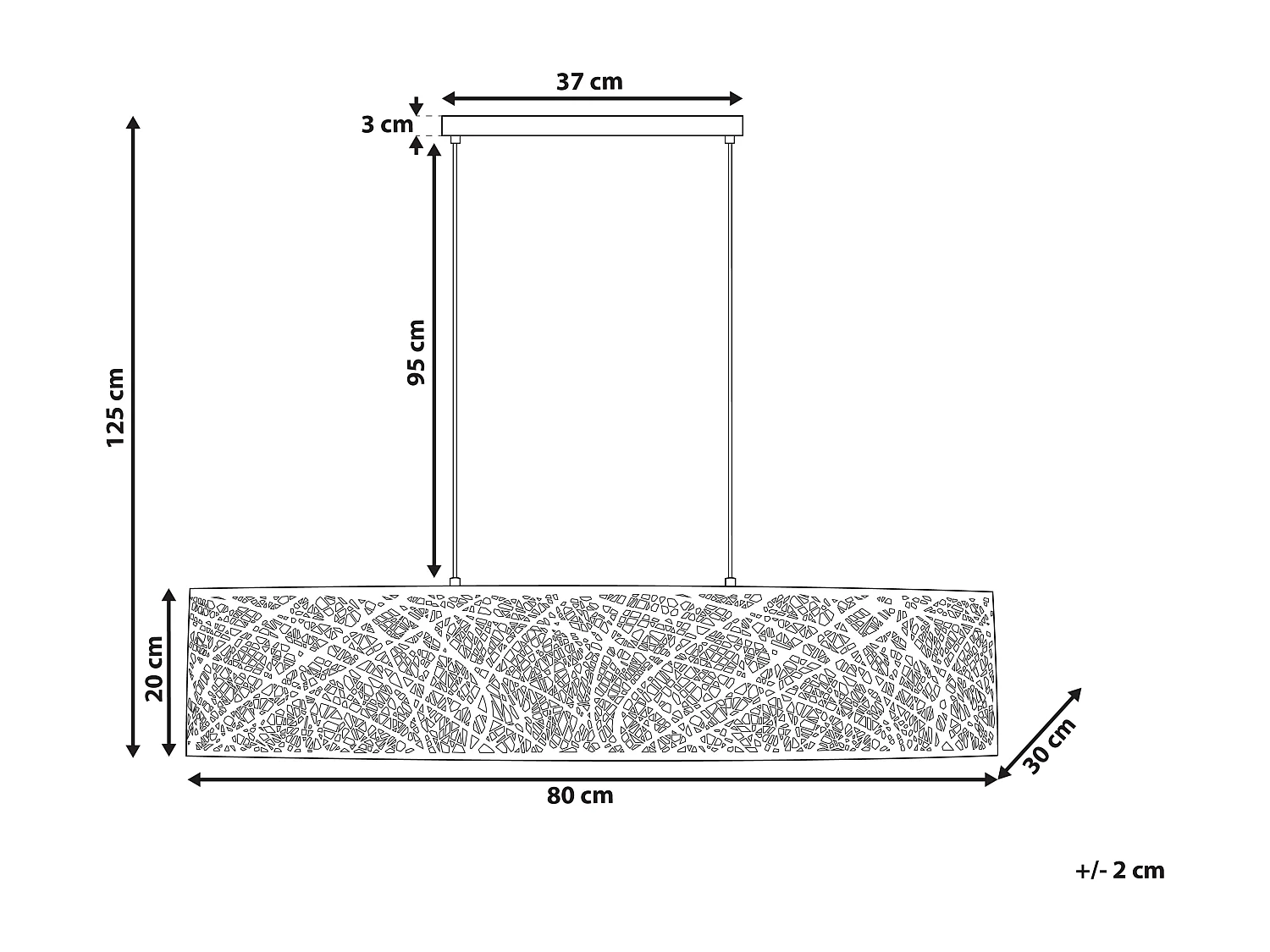 Lampadario SEVESO Metallo Argento