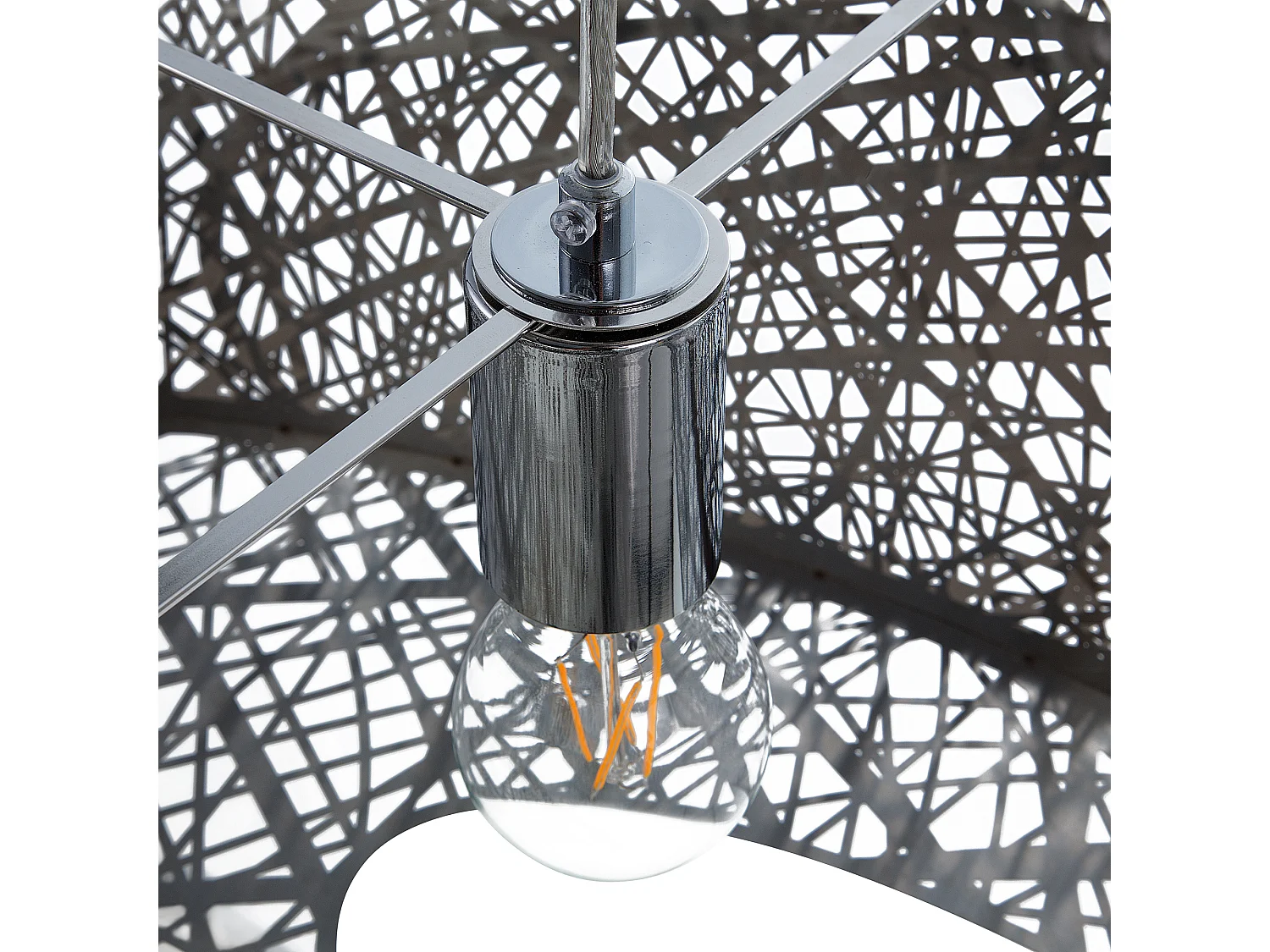 Lampadario SEVESO Metallo Argento