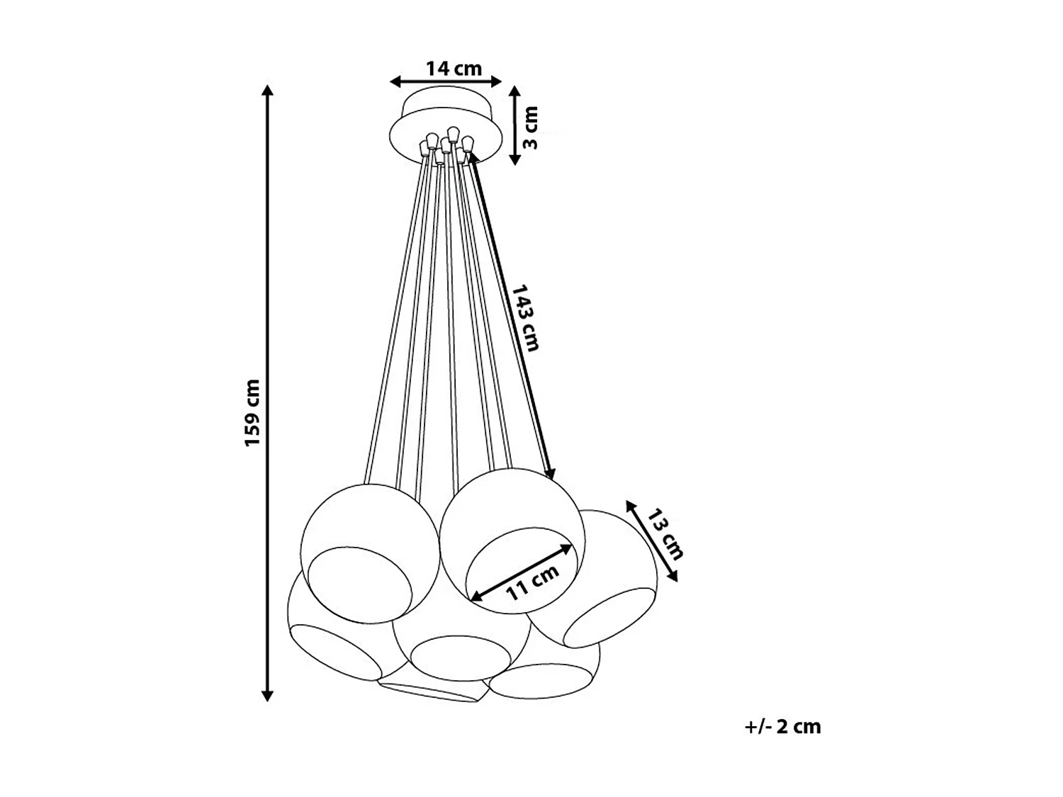 Hanglamp OLZA Metaal Koper