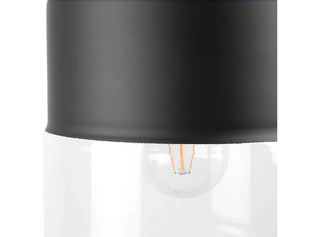 Lampe suspension JURUA Verre Noir