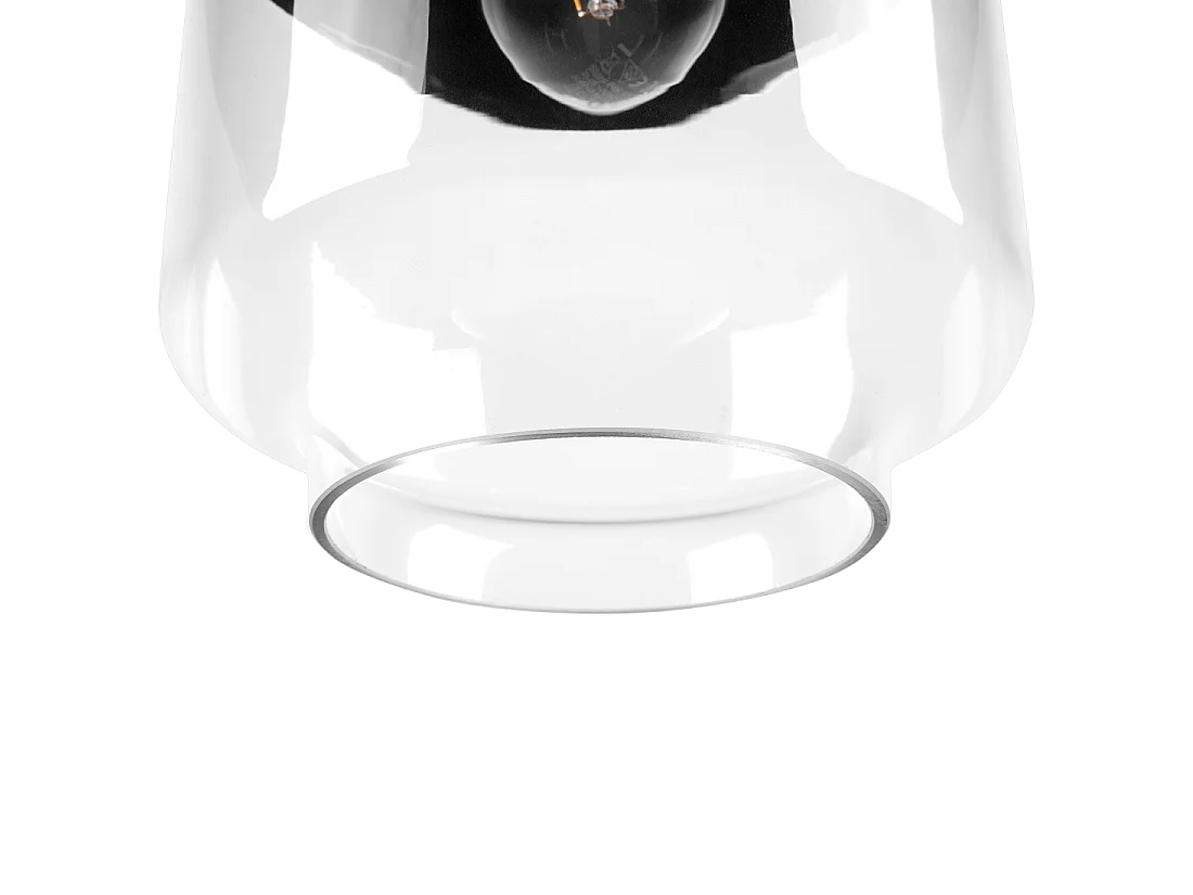 Lampe suspension JURUA Verre Noir