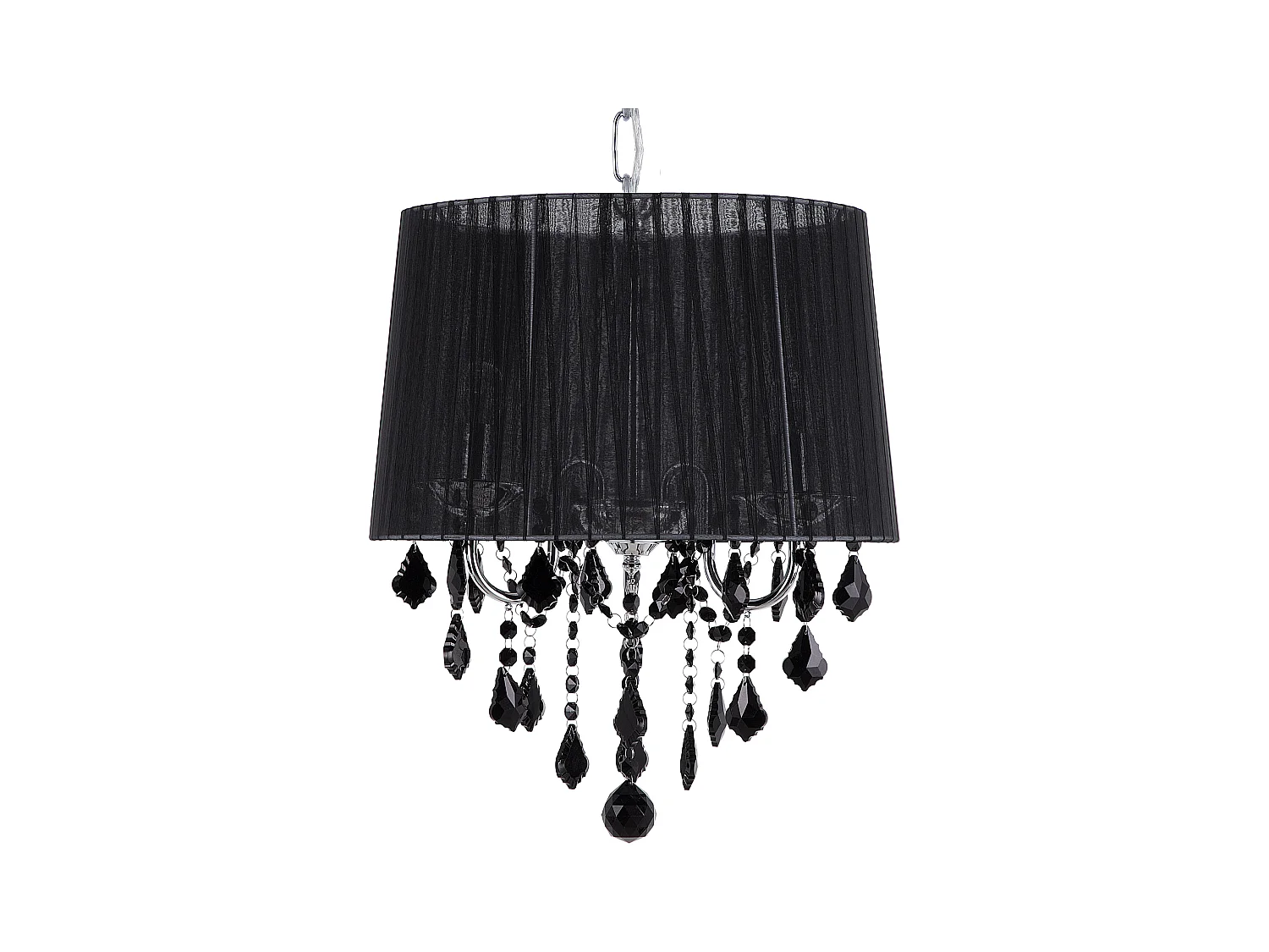 Lustre avec abat-jour noir EVANS