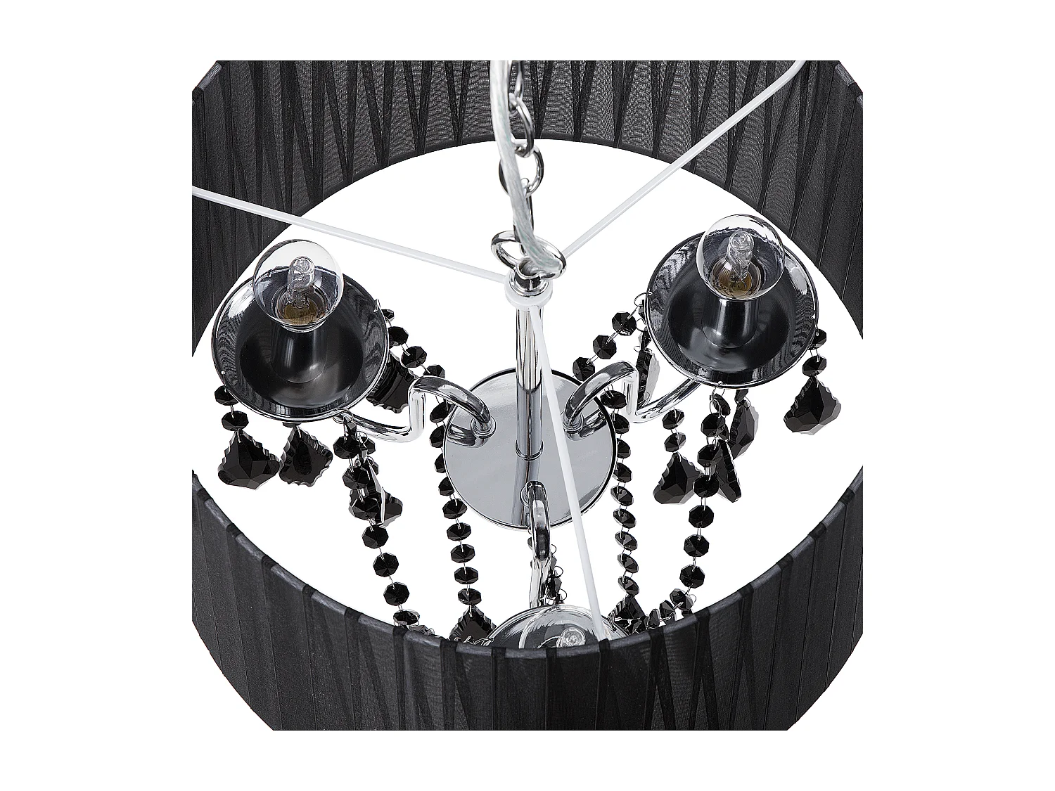 Kroonluchter EVANS Zwart