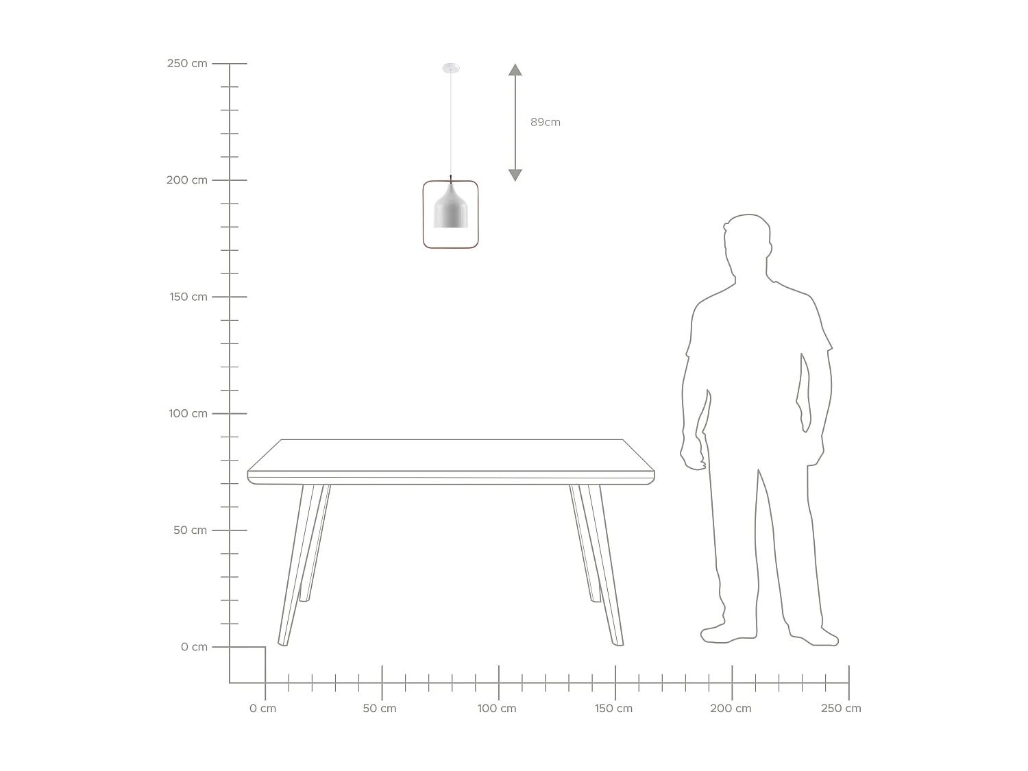 Hanglamp MAVONE Metaal Wit
