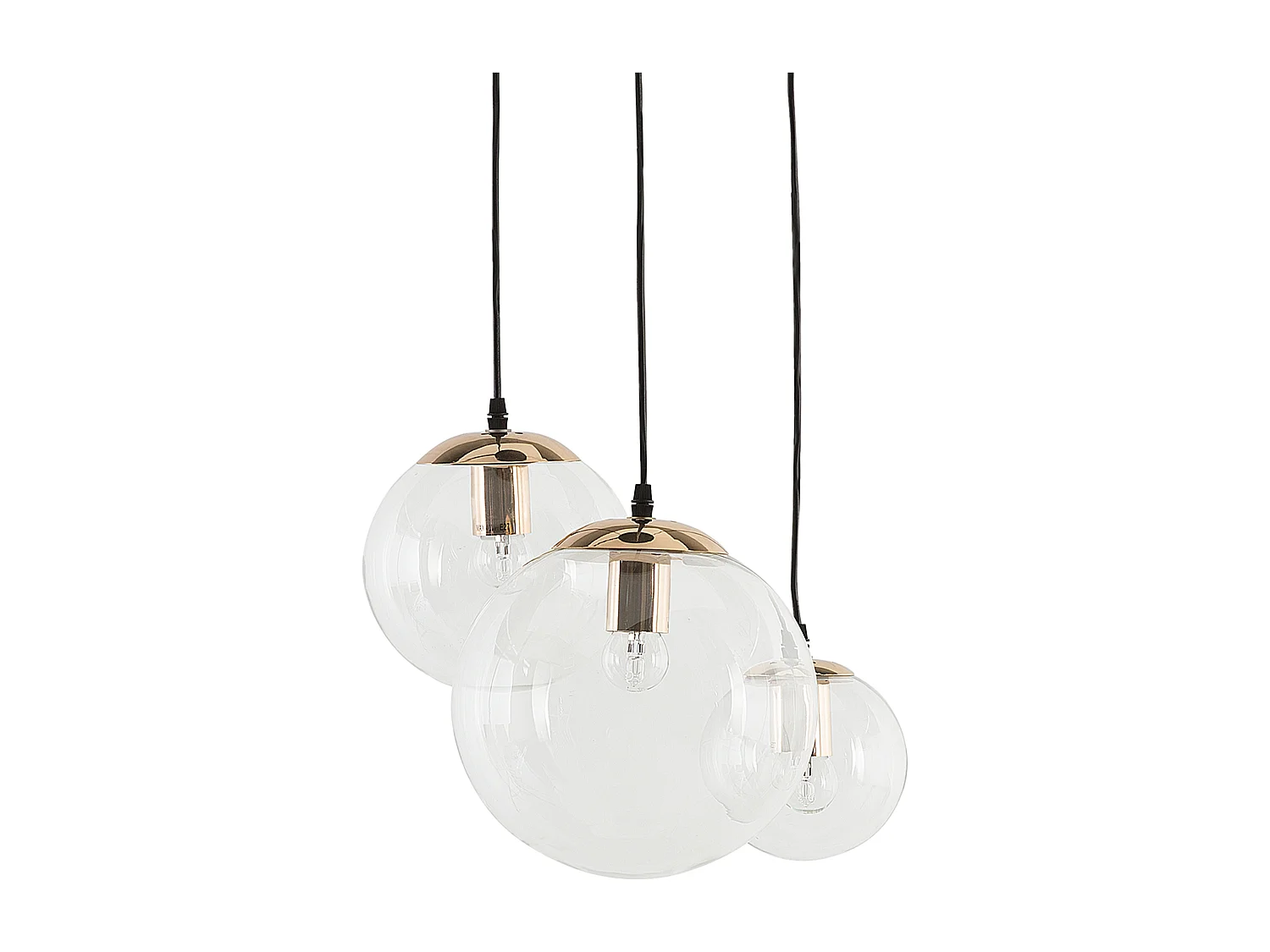 Lampe suspension LADON Verre Transparent