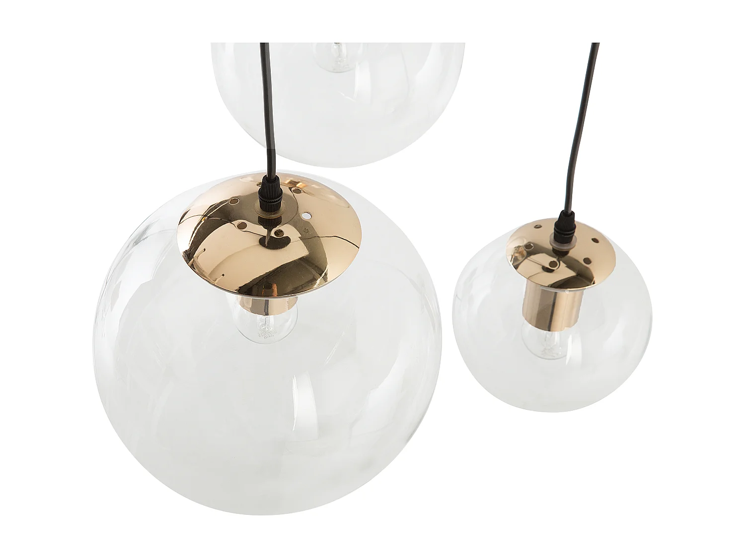 Lampe suspension LADON Verre Transparent