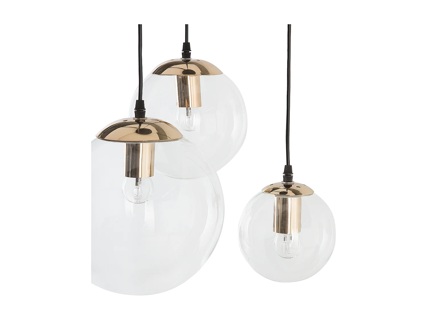Lampe suspension LADON Verre Transparent