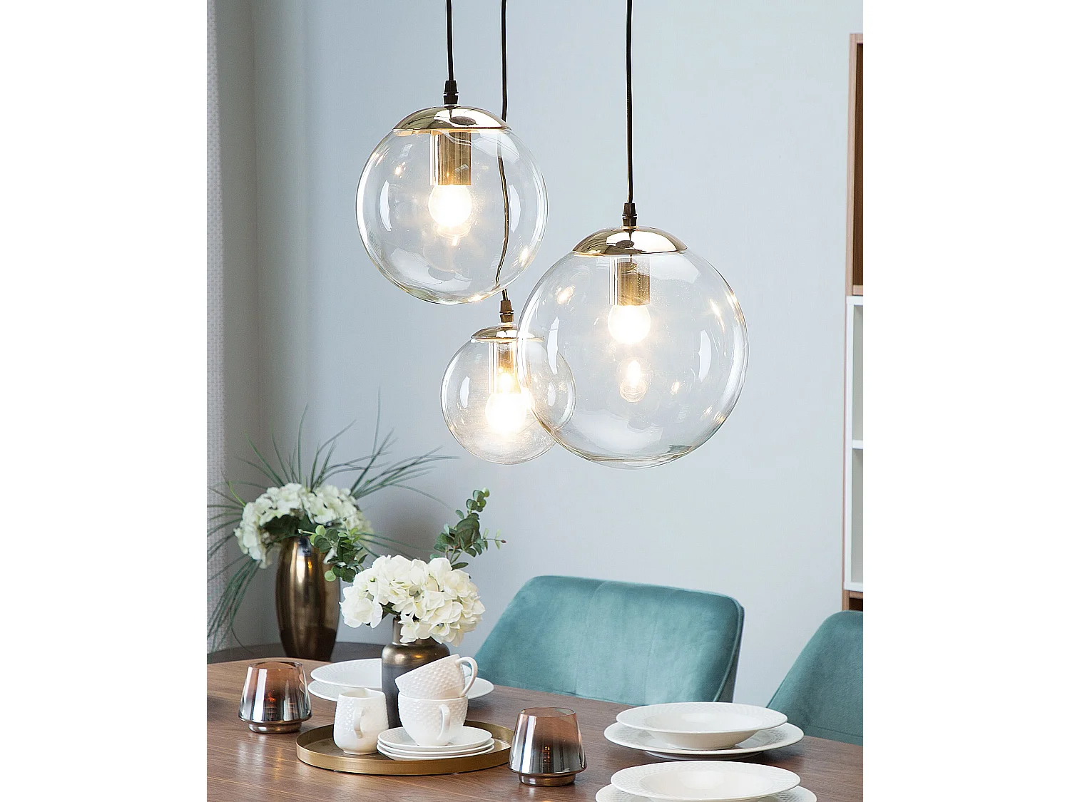 Pendant Lamp LADON Glass Transparent