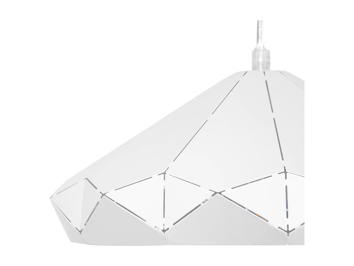 Moderne Hängelampe Pendelleuchte Falt-Optik Metall weiß Nevola