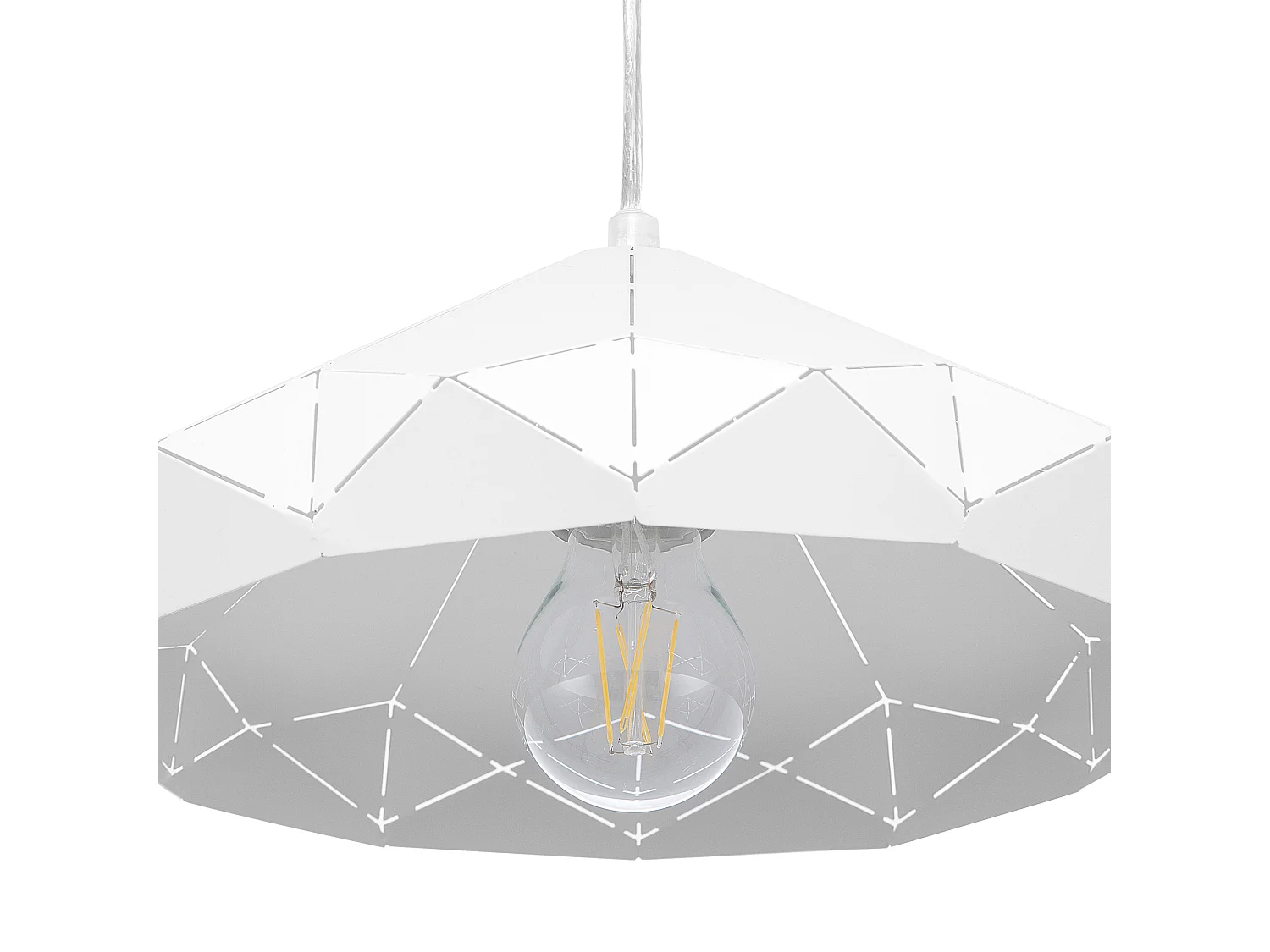 Lampe suspension NEVOLA Métal Blanc