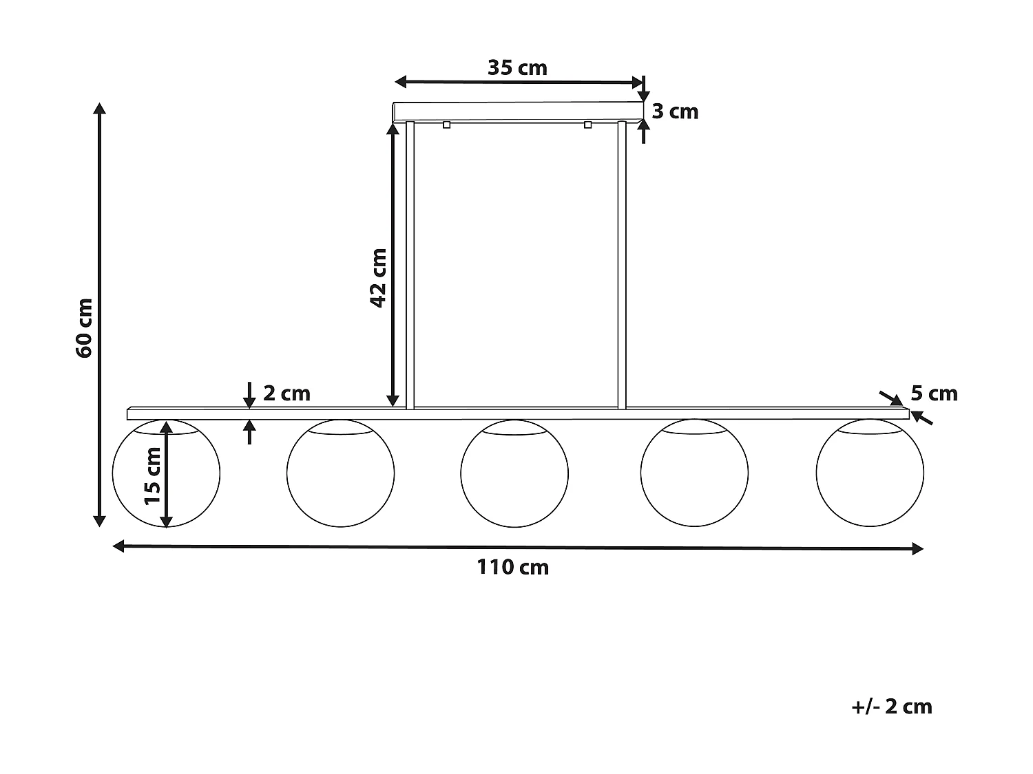 Lampe suspension ZIKULI Métal Doré