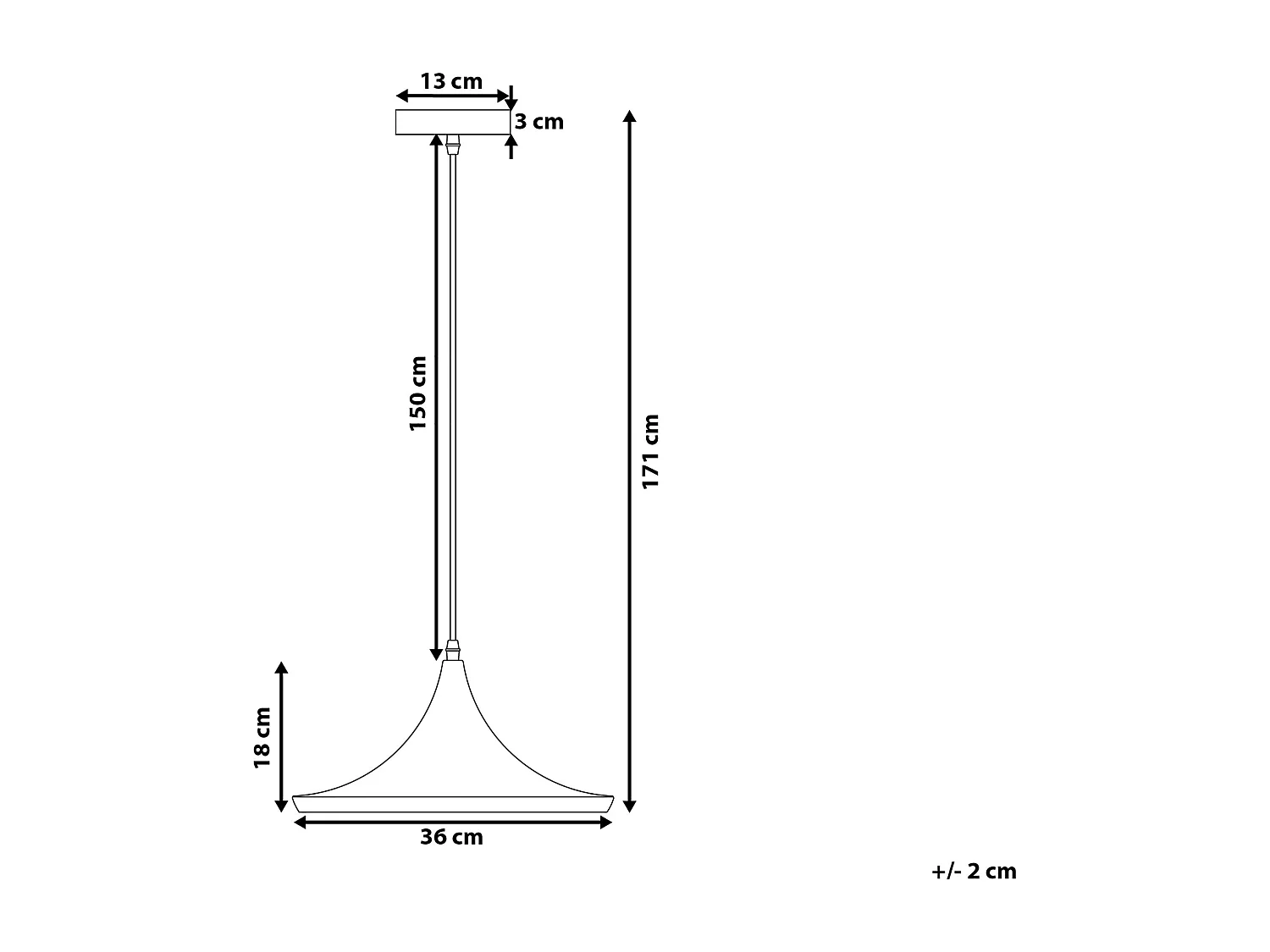 Lampe suspension YAMUNA Noir