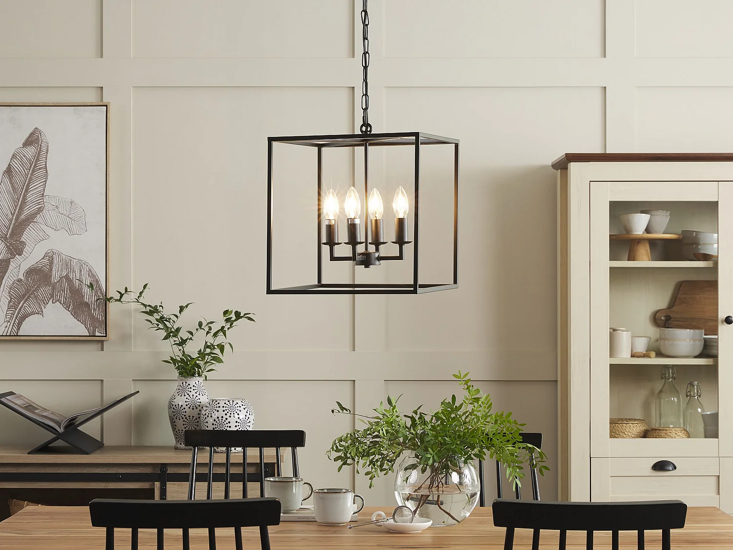 Deckenlampe WANCHET Metall Schwarz