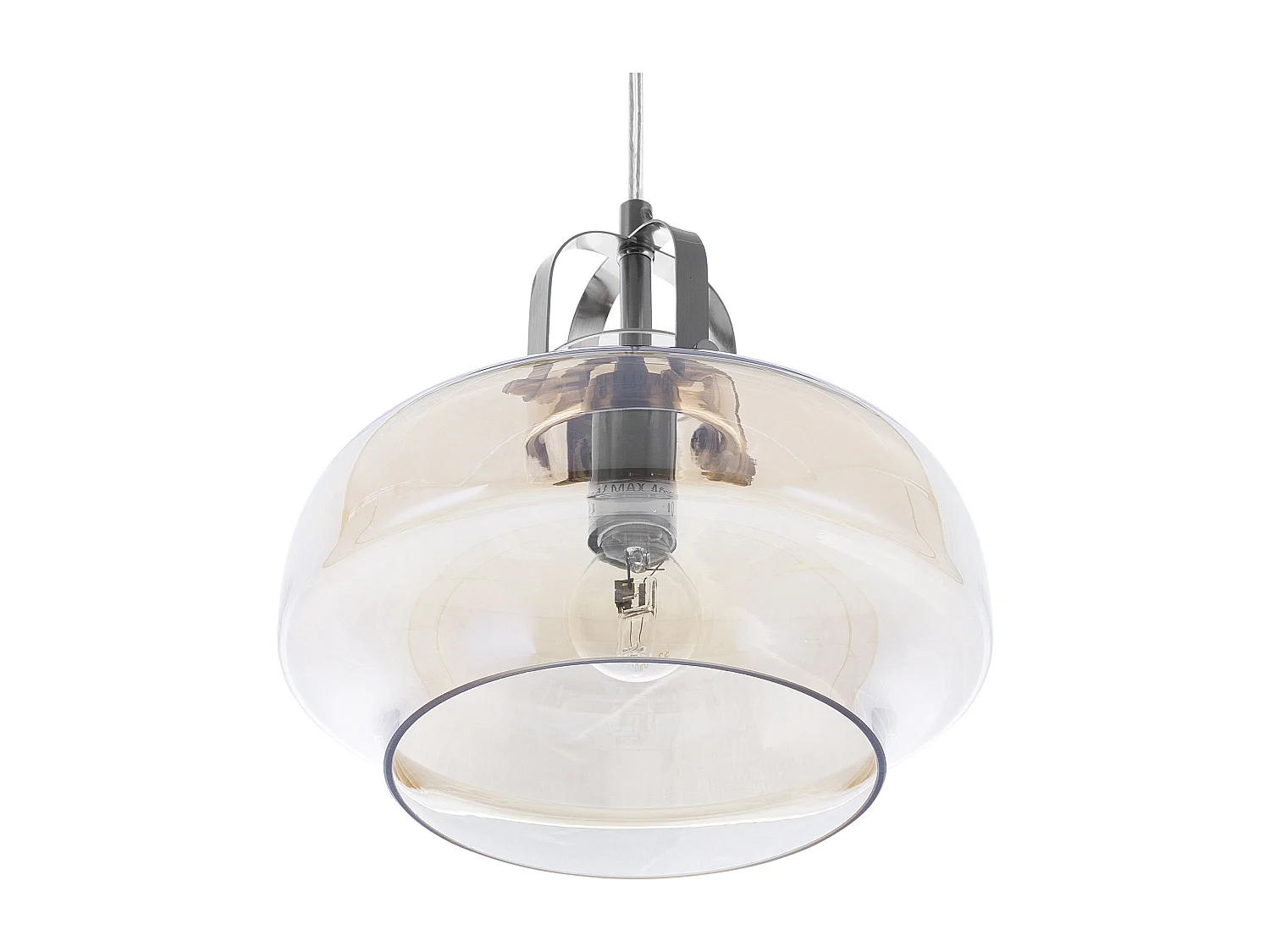 Lampe suspension WILTZ Verre Doré