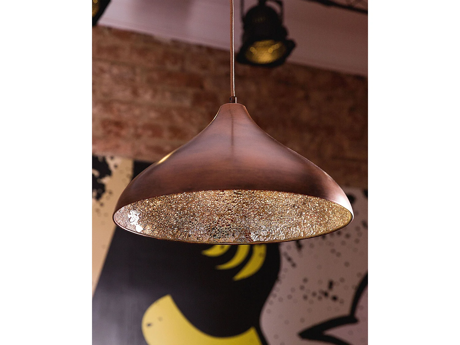 Lampe suspension ISKAR Métal Cuivré