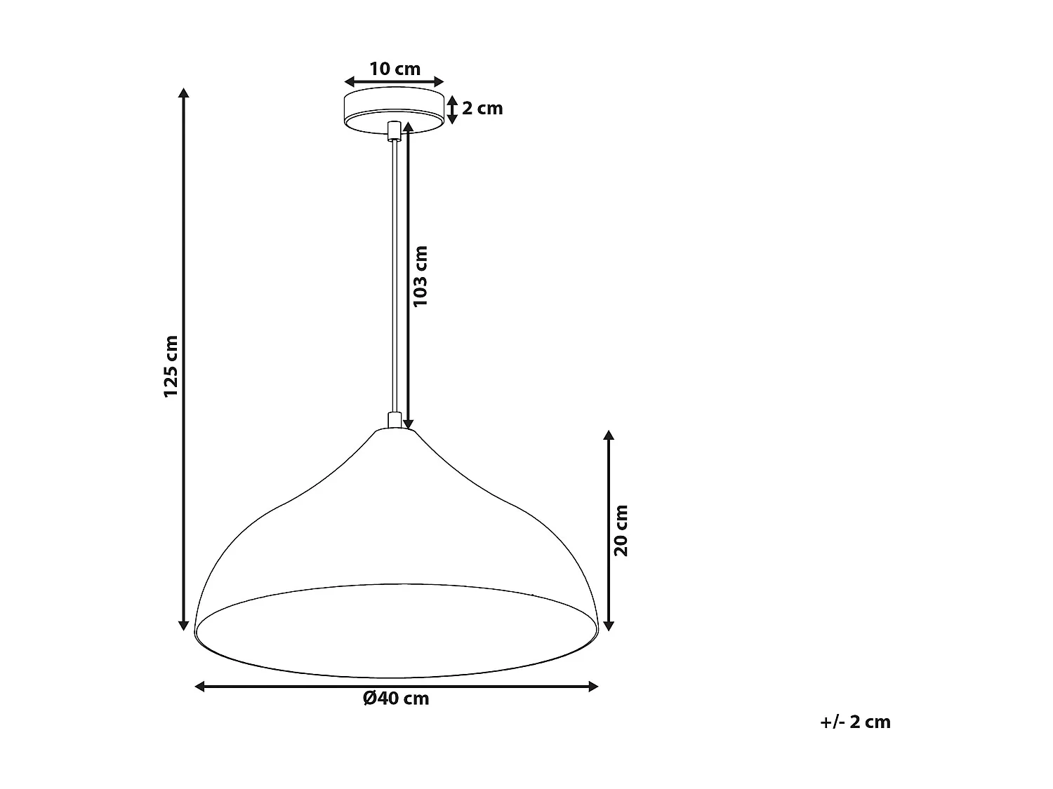 Lampe suspension ISKAR Métal Cuivré