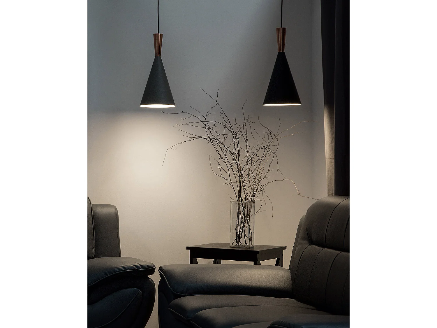 Lampe suspension TAGUS Noir