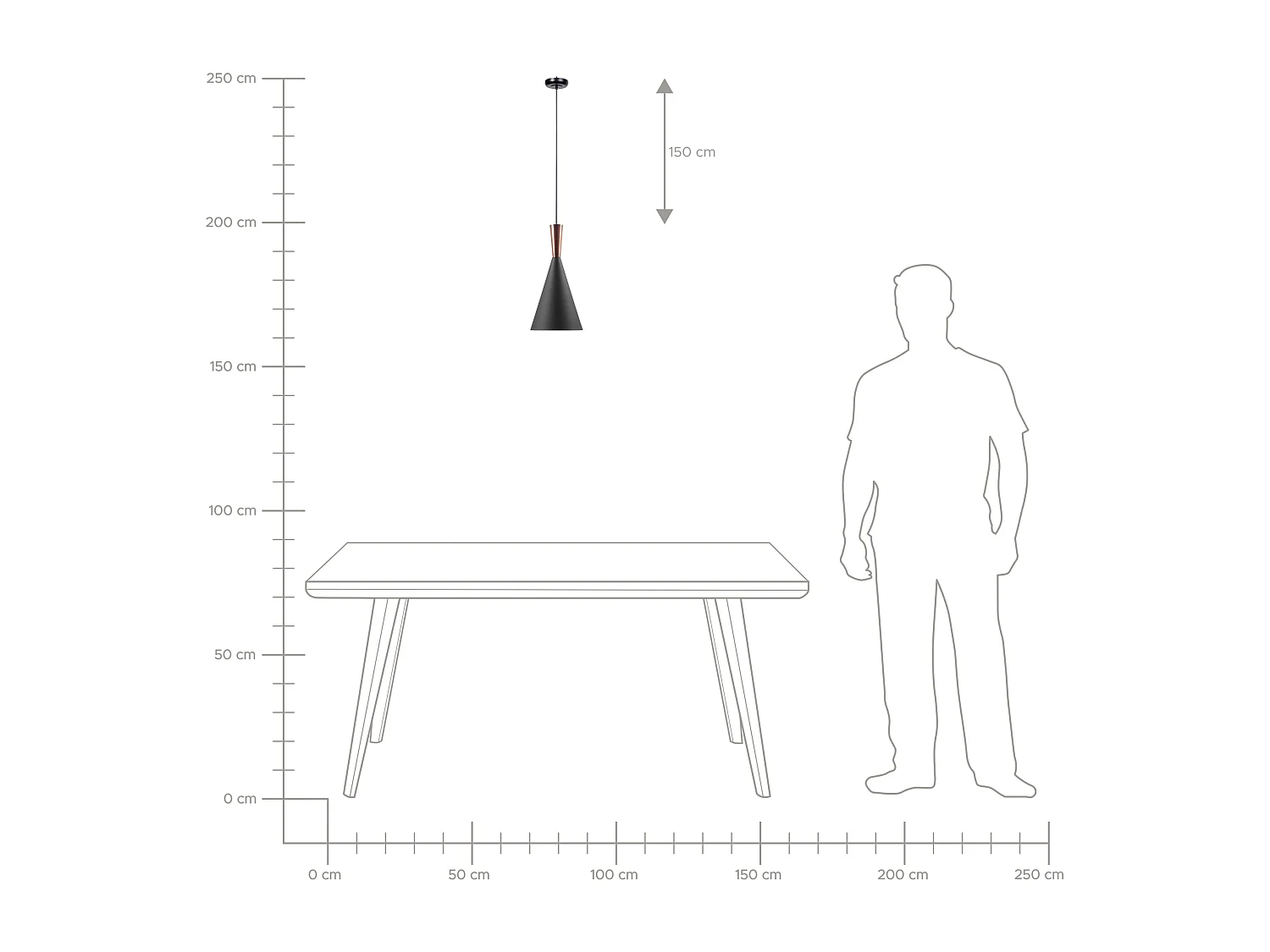 Lampe suspension TAGUS Noir