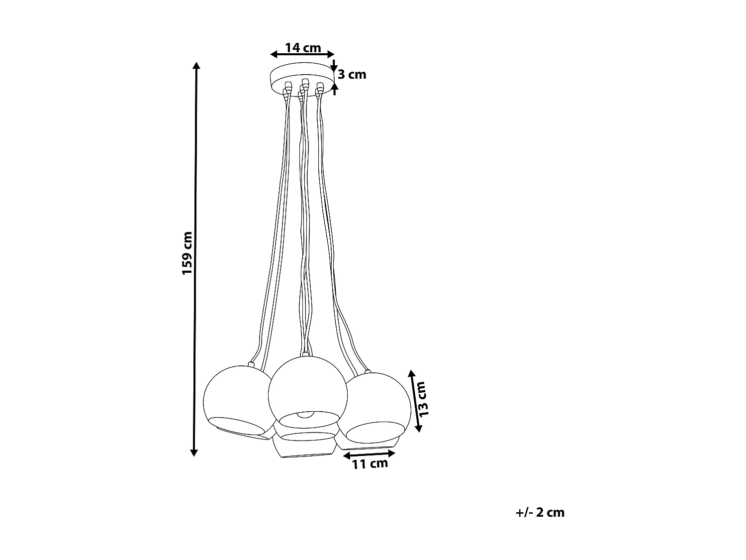 Lampe suspension OLZA Métal Blanc