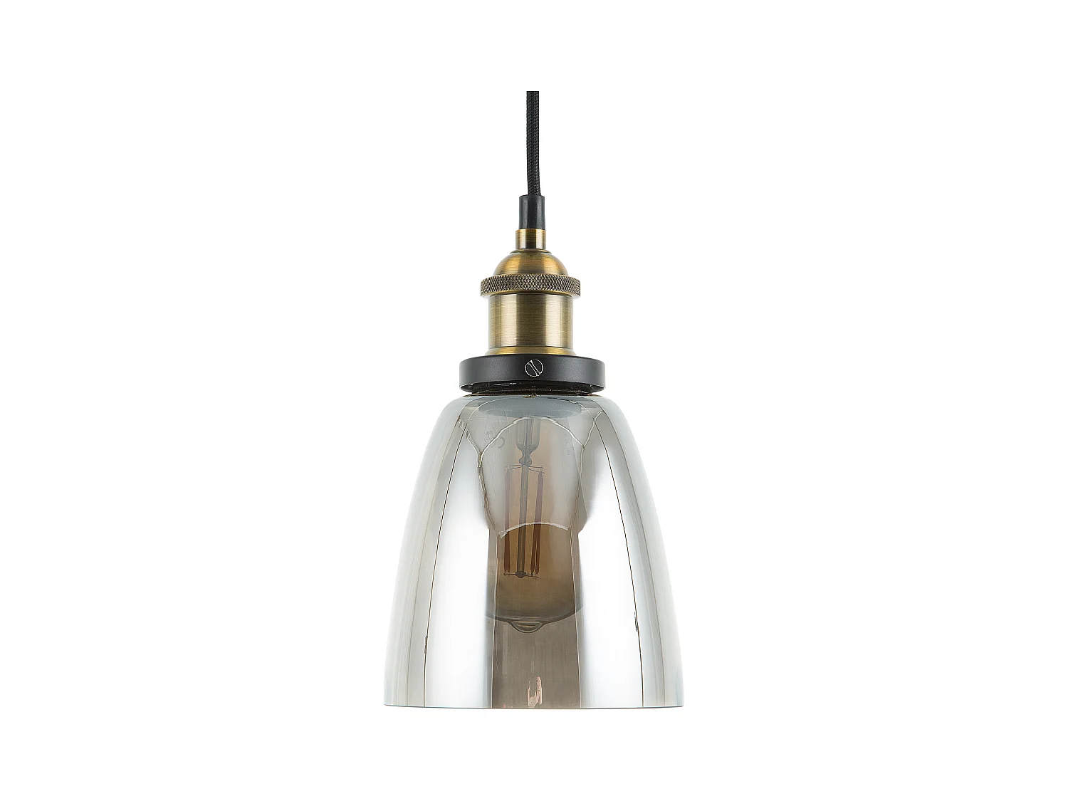 Lampe suspension PARMA Verre Laiton