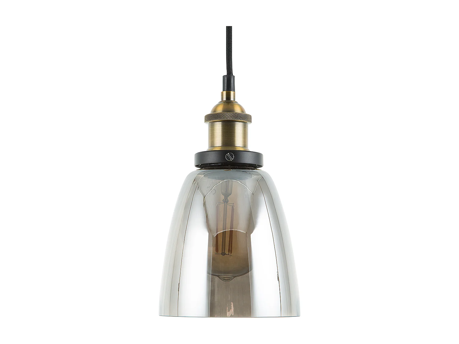 Lampe suspension PARMA Verre Laiton