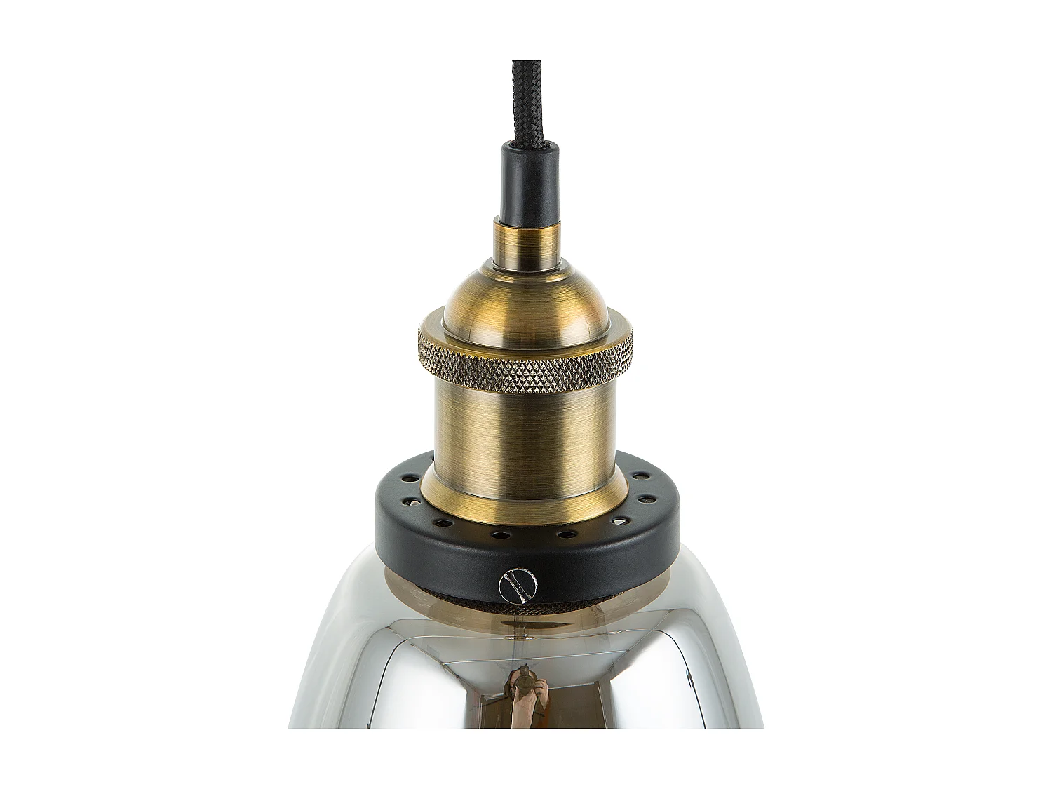 Lampe suspension PARMA Verre Laiton