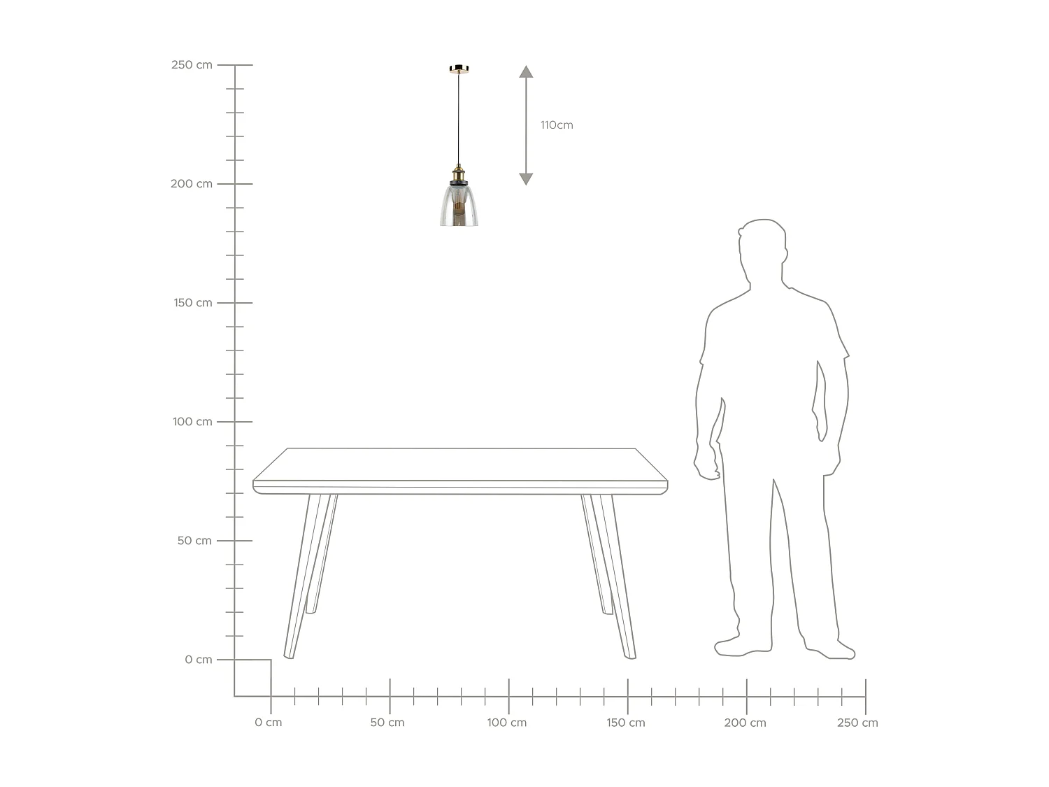 Lampe suspension PARMA Verre Laiton