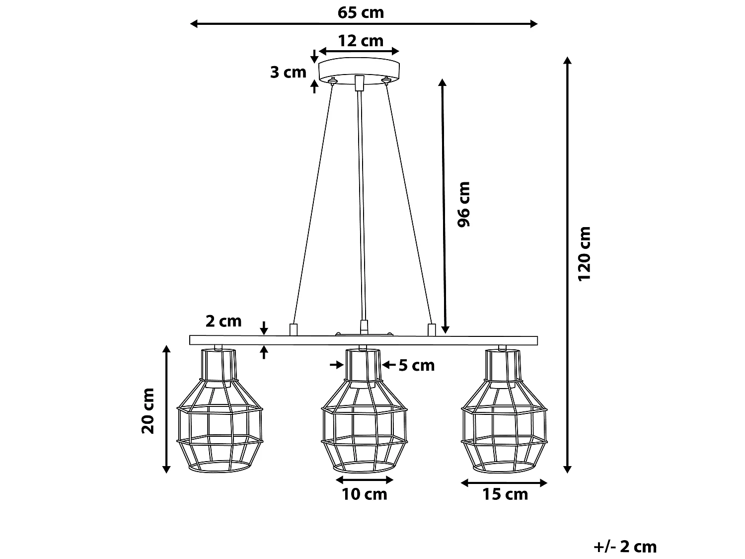 Lampe suspension ORNE Métal Cuivré