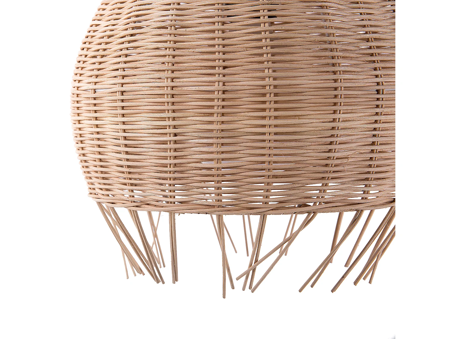 Ethno Pendelleuchte Rattan Hängelampe natürlich Drino