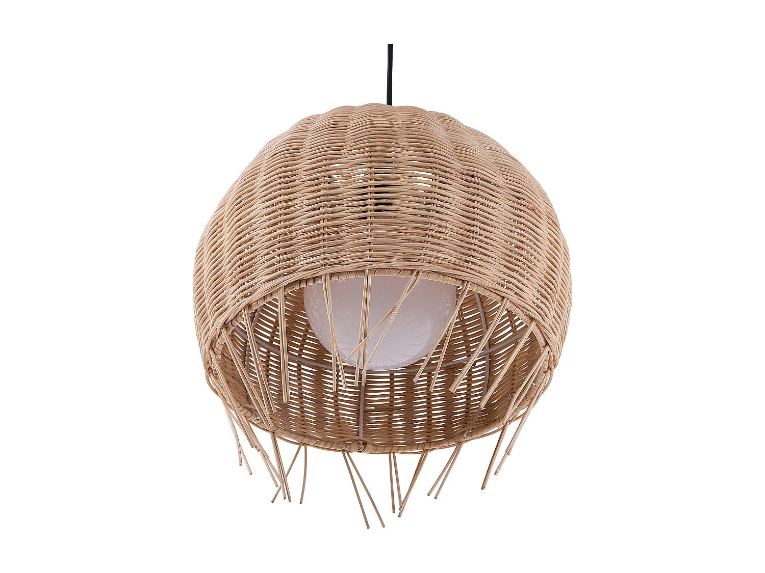Hanglamp DRINO Rotan Lichtbruin