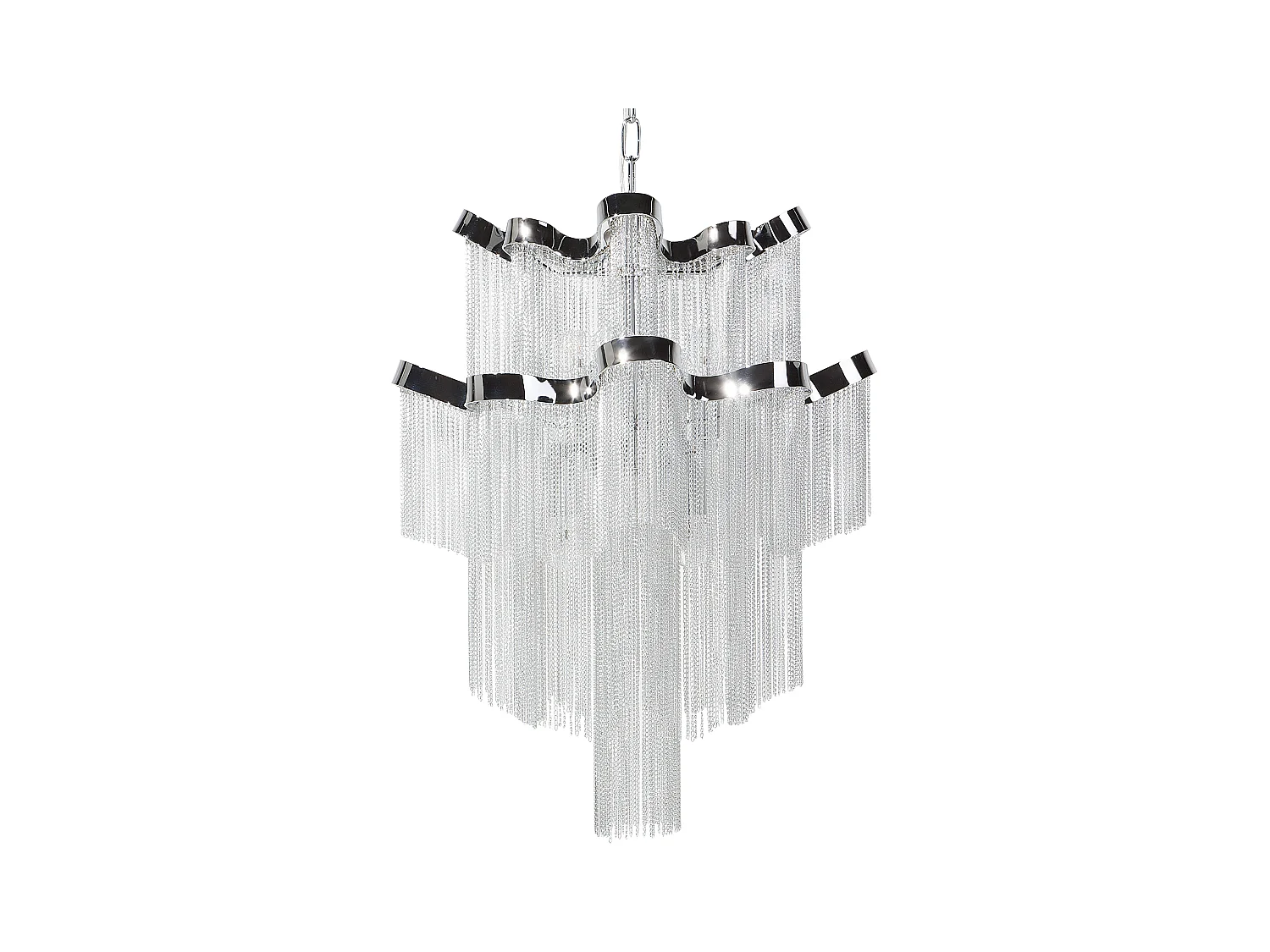 Lustre MUCONE Métal Argenté