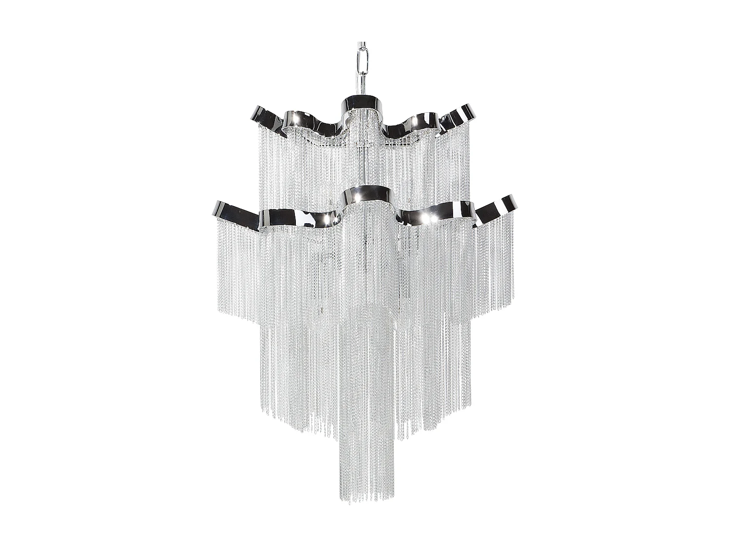 Lustre MUCONE Métal Argenté