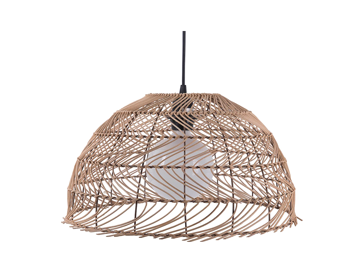 Lampe suspension SELENGE Rotin Marron clair