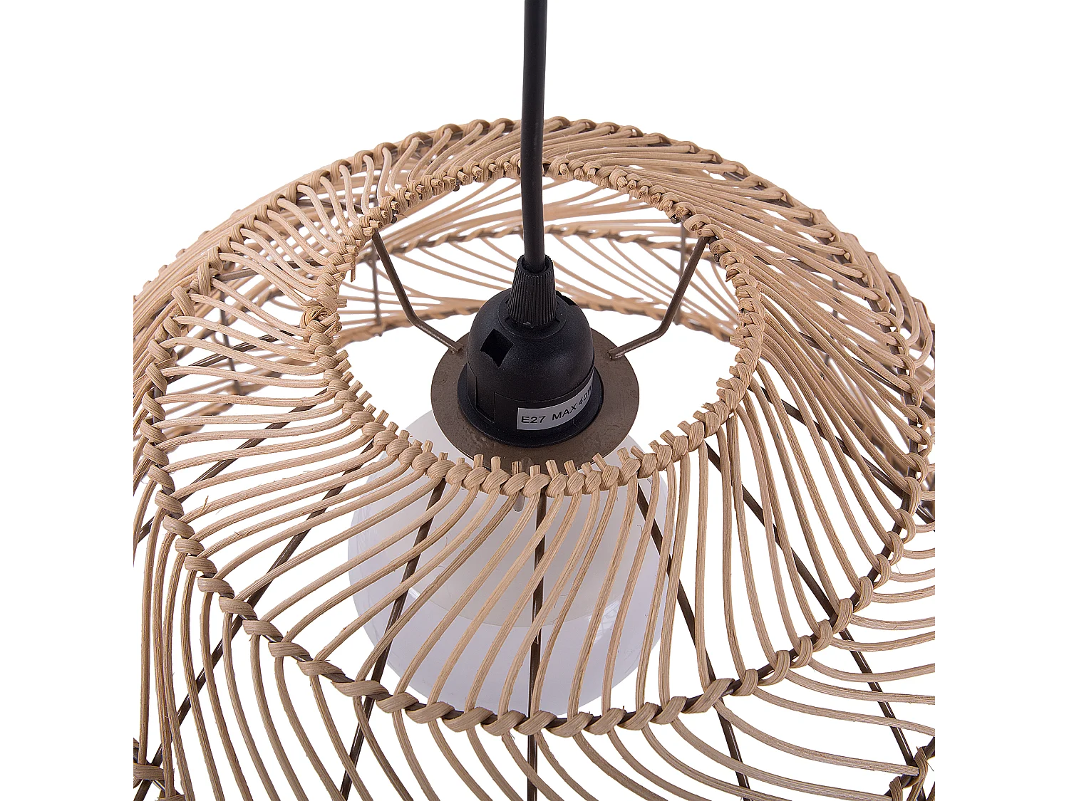 Lampadario SELENGE Rattan Marrone chiaro
