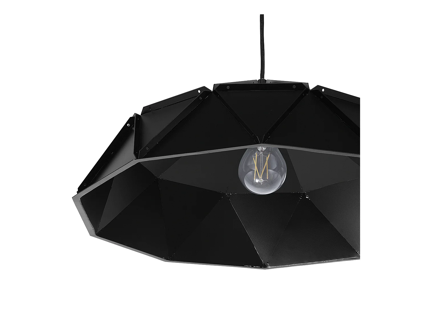Lampe suspension SENIA Métal Noir
