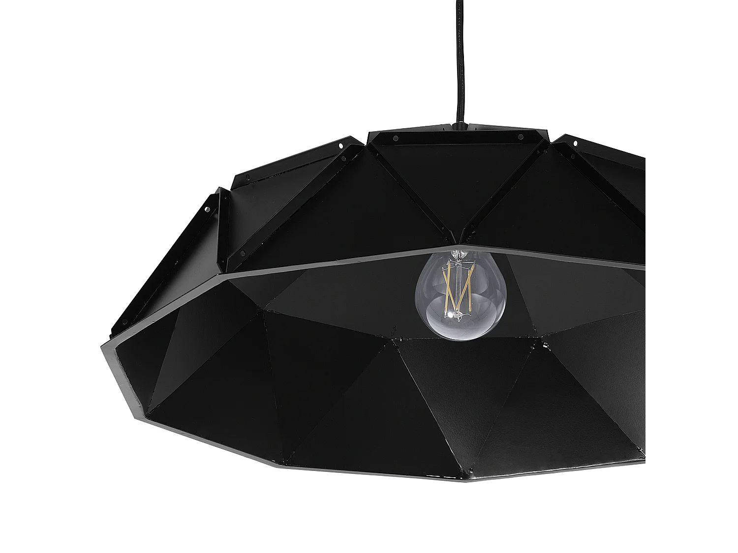 Lampe suspension SENIA Métal Noir