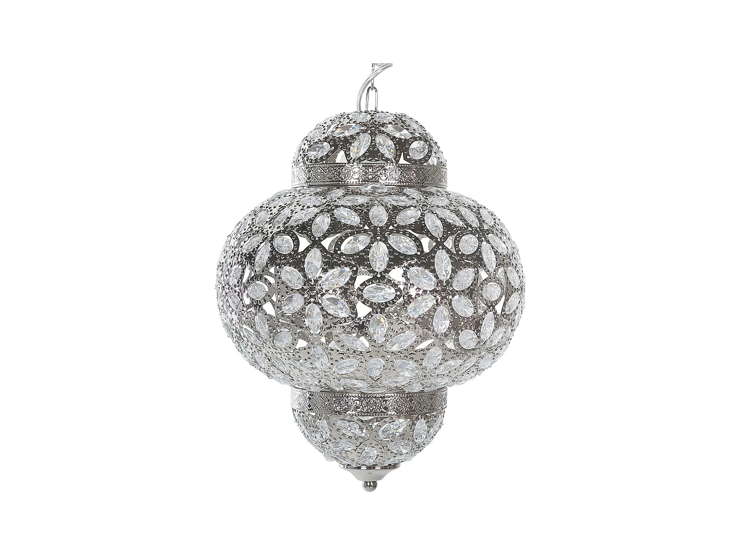 Lampe suspension BANDAMA Argenté