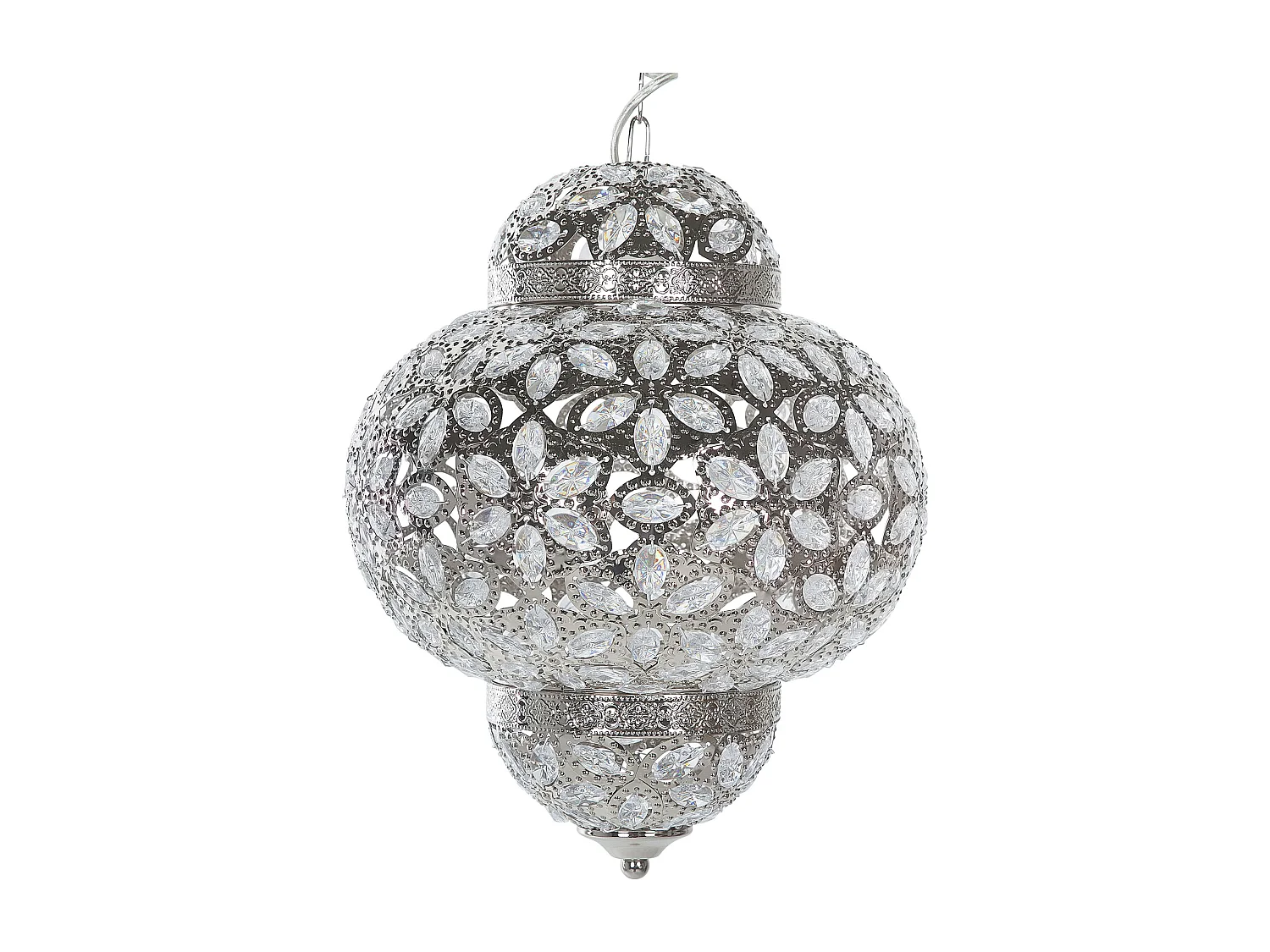 Lampe suspension BANDAMA Argenté