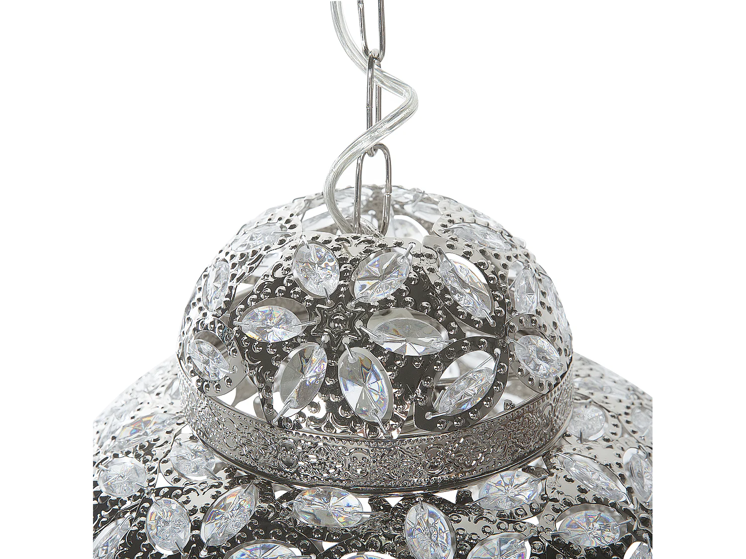 Lampe suspension BANDAMA Argenté