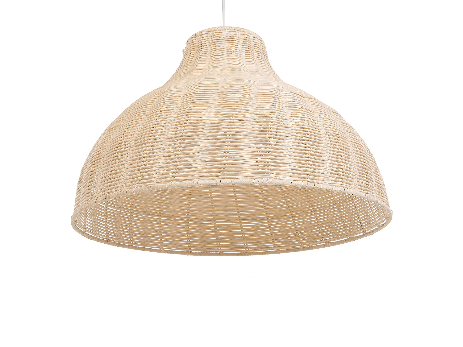 Lampe suspension MILLIAN Rotin Marron clair