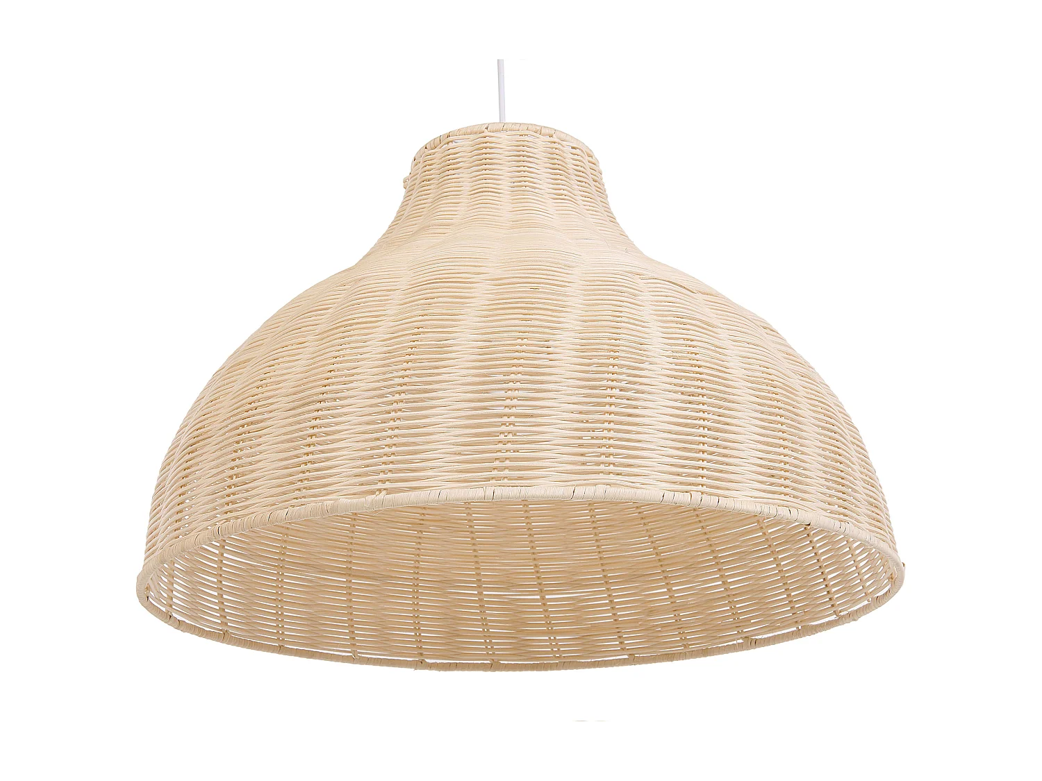 Lampe suspension MILLIAN Rotin Marron clair