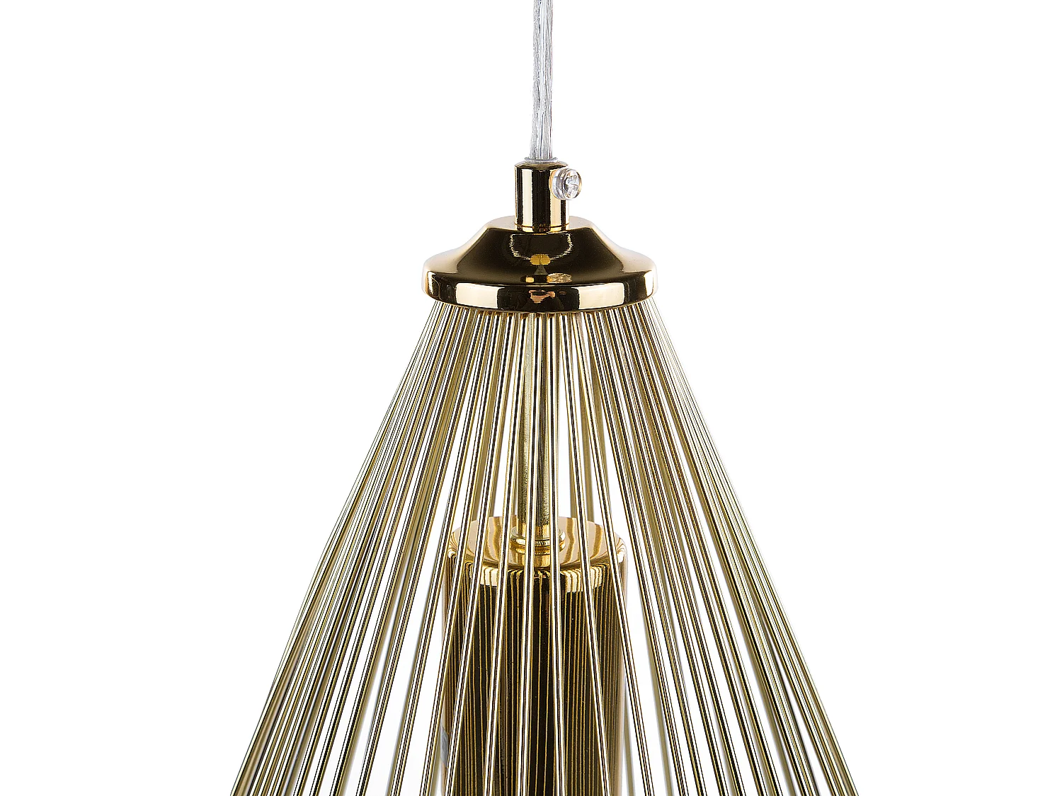 Lampe suspension CONCA Métal Doré