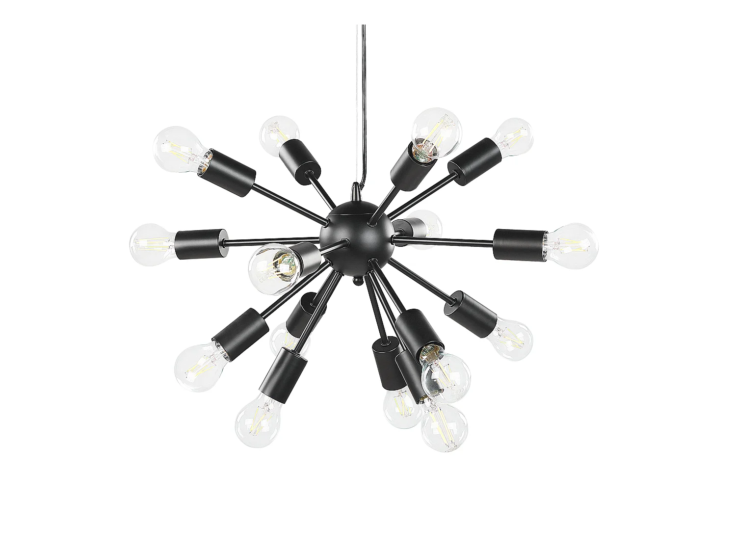 Hängelampe BALAGAS Metall Schwarz