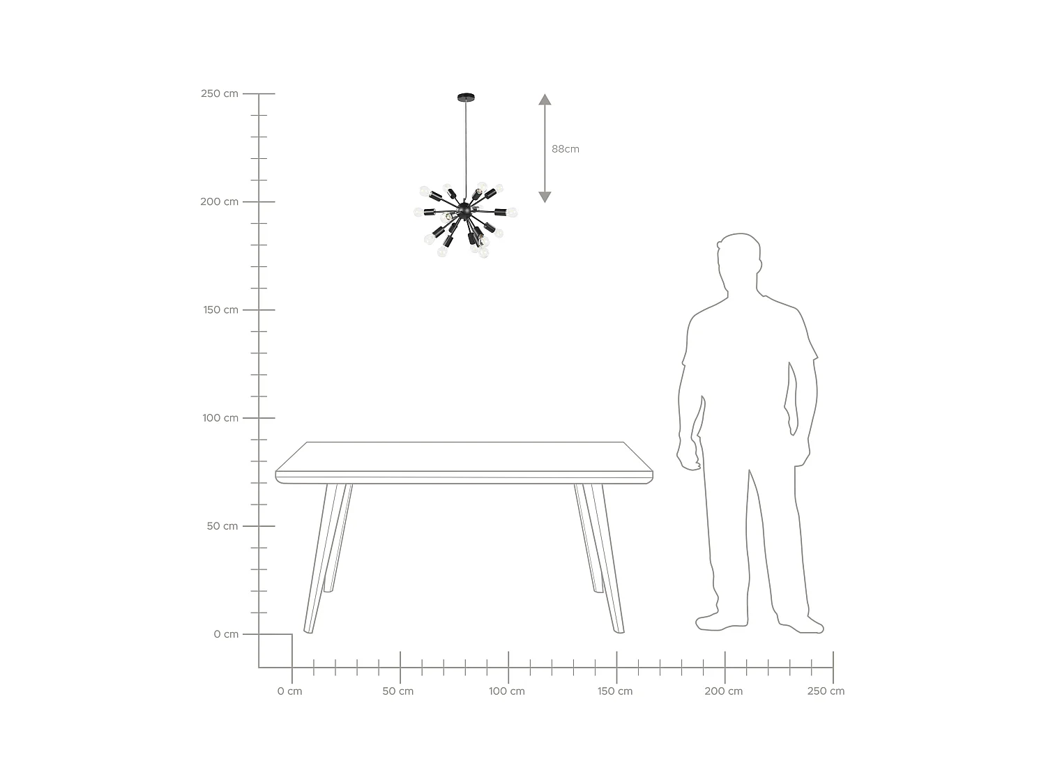Lampe suspension BALAGAS Métal Noir