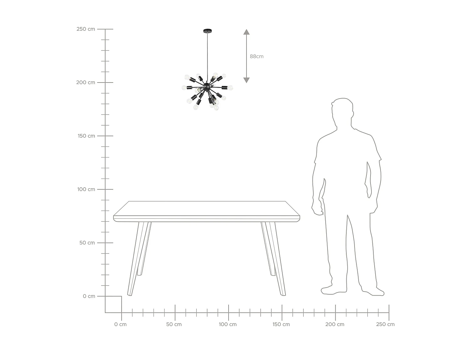 Lampe suspension BALAGAS Métal Noir