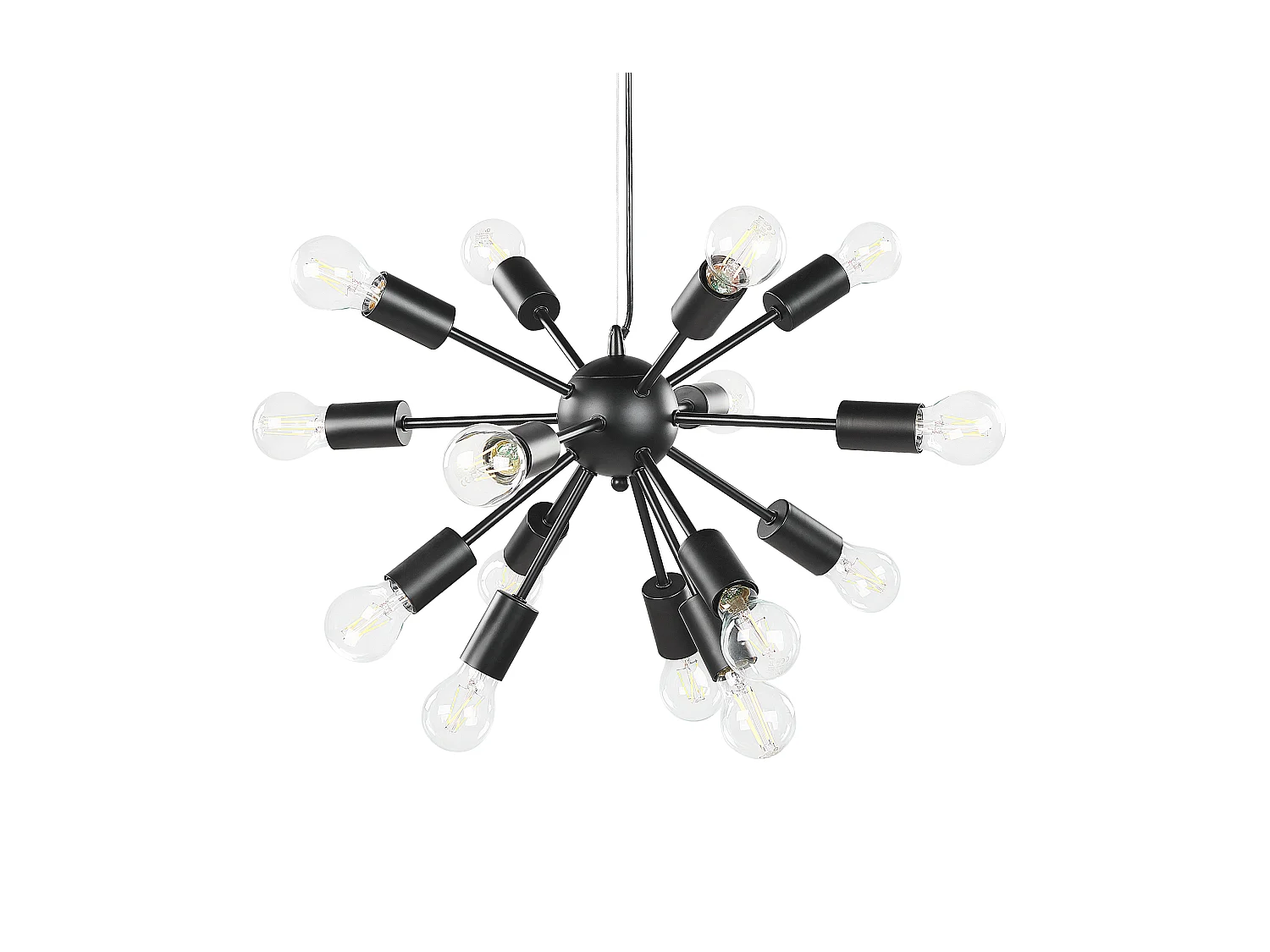 Lampe suspension BALAGAS Métal Noir